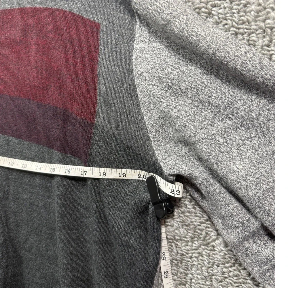 Haggar Mens Sweater Gray Crew Neck Long Sleeve Color Block Acrylic‎ Size XL